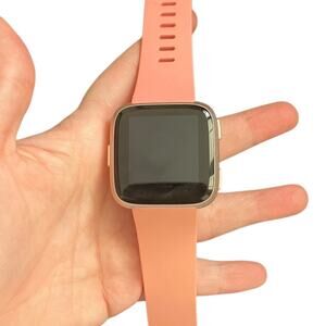 Fitbit Versa 3 Smartwatch Coral Band w/ Charger GPS + Heart Rate